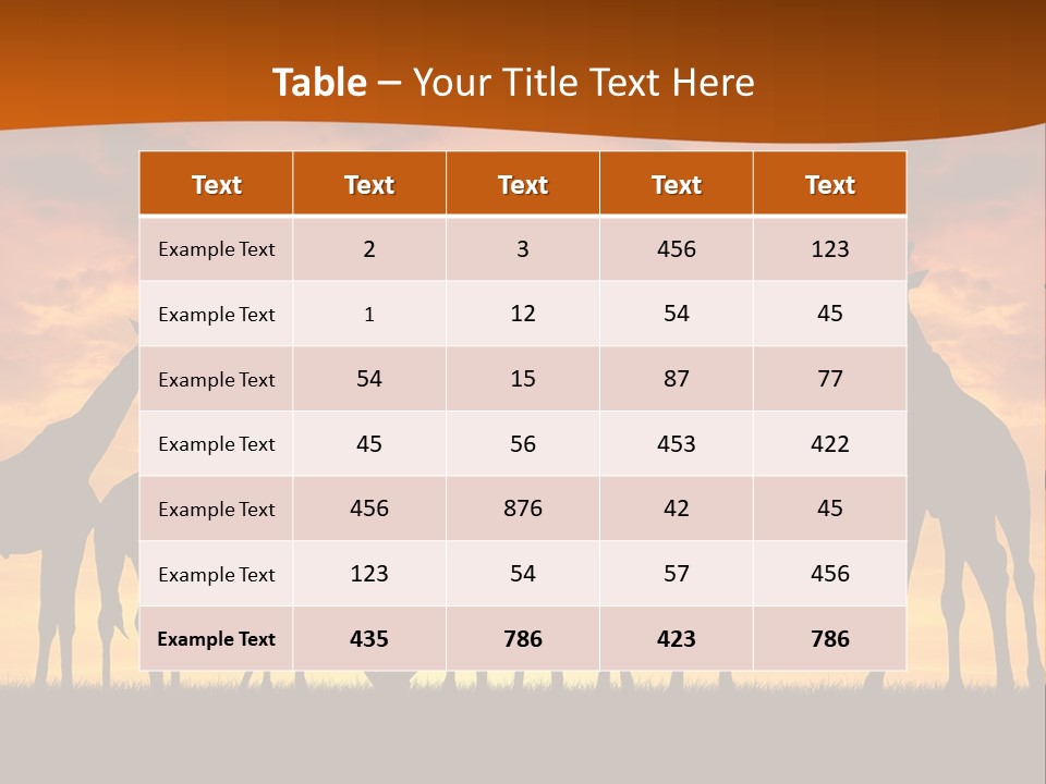 Nationals Kenya Wild PowerPoint Template