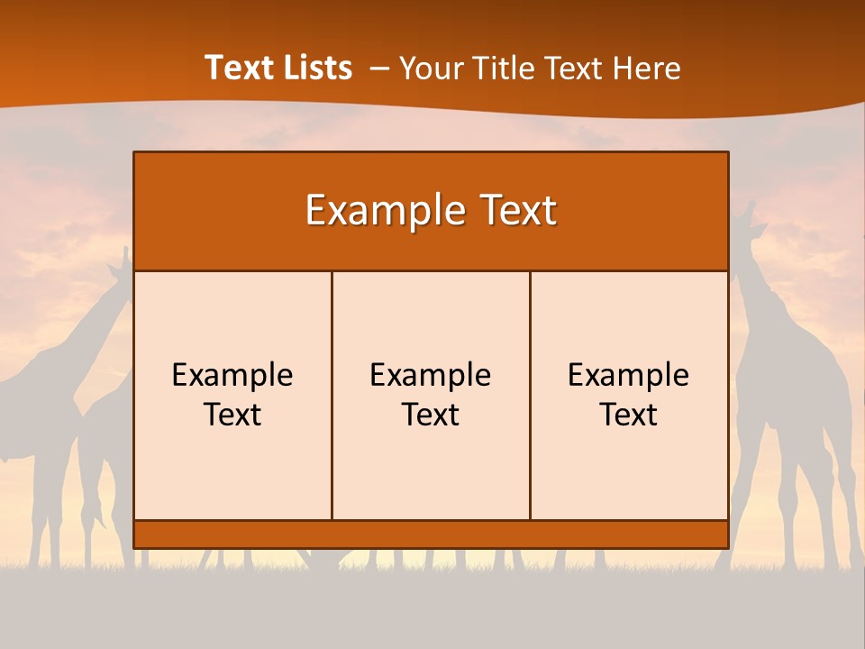 Nationals Kenya Wild PowerPoint Template