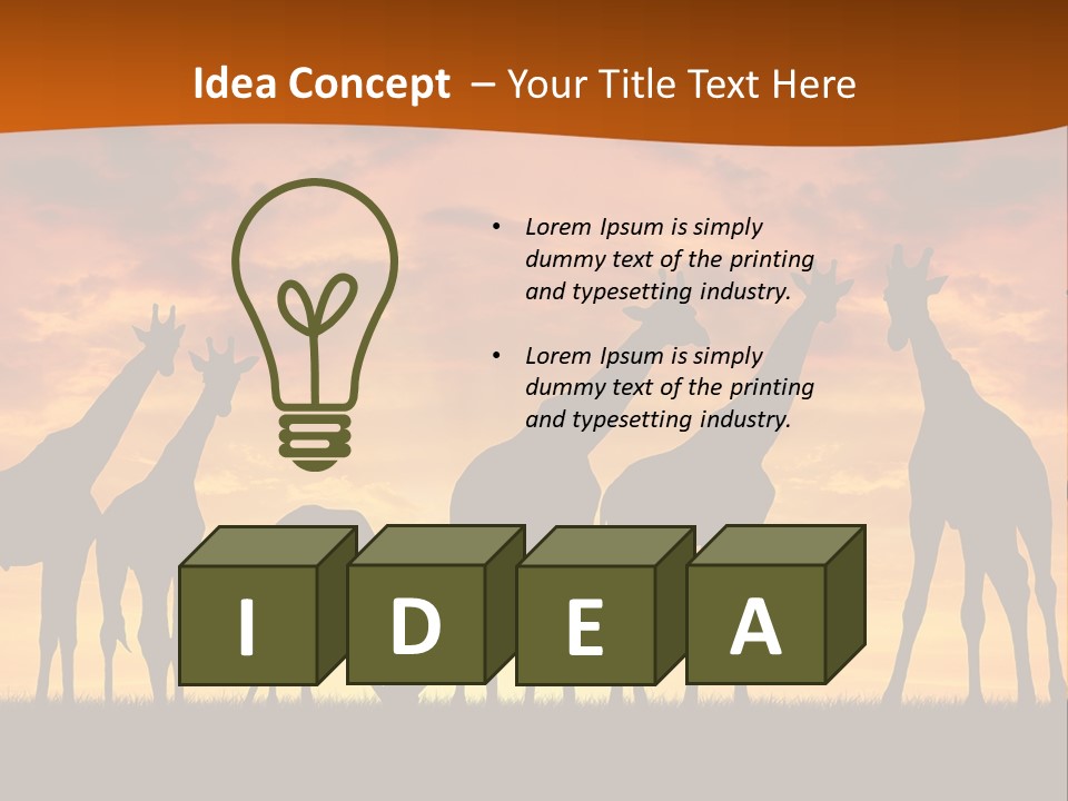 Nationals Kenya Wild PowerPoint Template