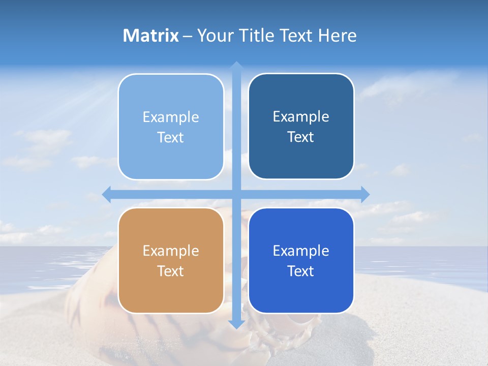 Holiday Tropical Shoreline PowerPoint Template