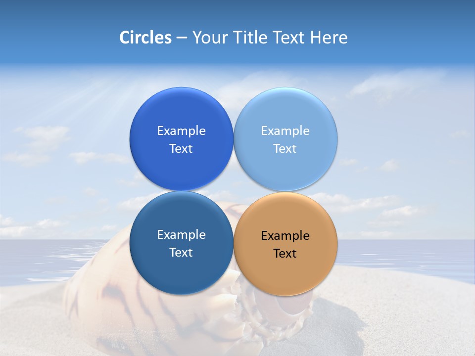 Holiday Tropical Shoreline PowerPoint Template