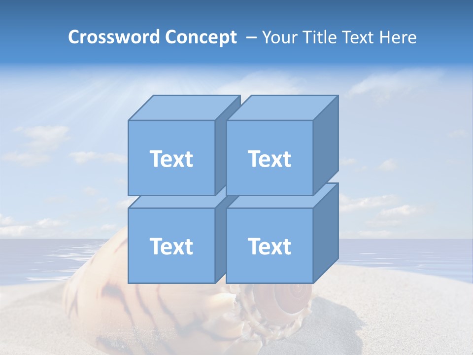 Holiday Tropical Shoreline PowerPoint Template