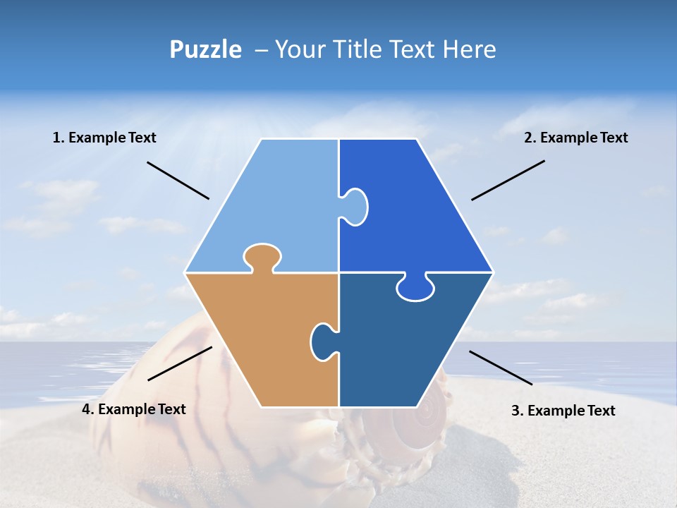 Holiday Tropical Shoreline PowerPoint Template