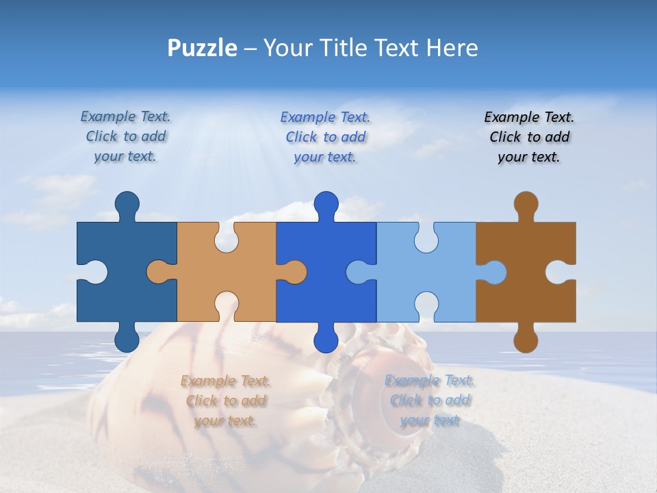 Holiday Tropical Shoreline PowerPoint Template