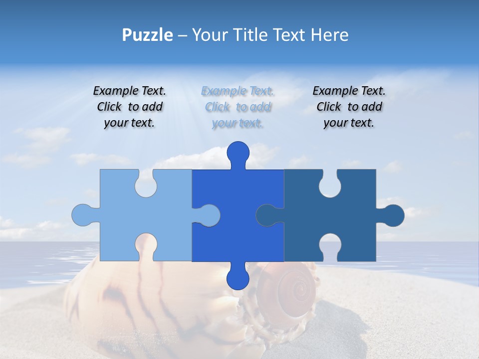 Holiday Tropical Shoreline PowerPoint Template