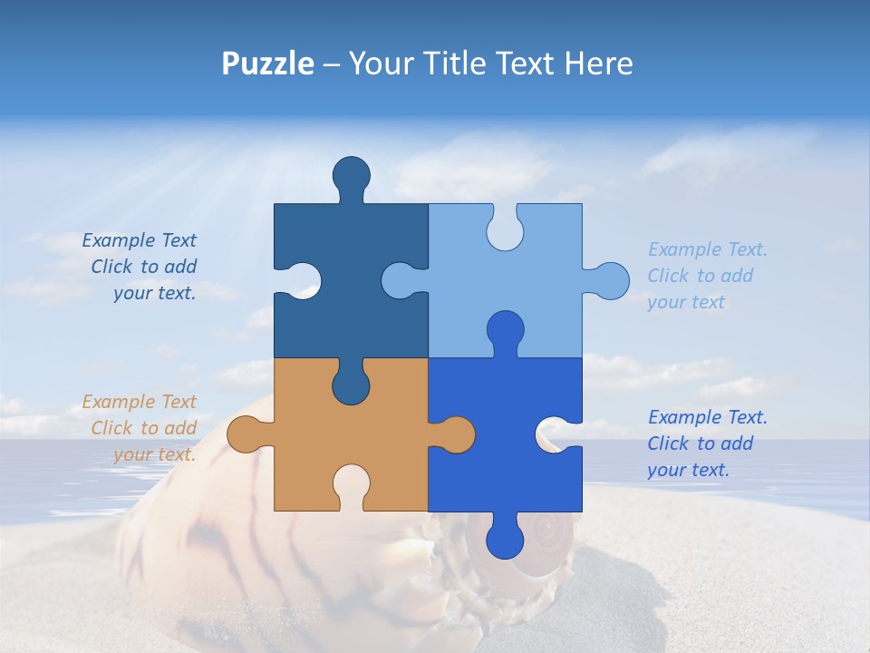 Holiday Tropical Shoreline PowerPoint Template