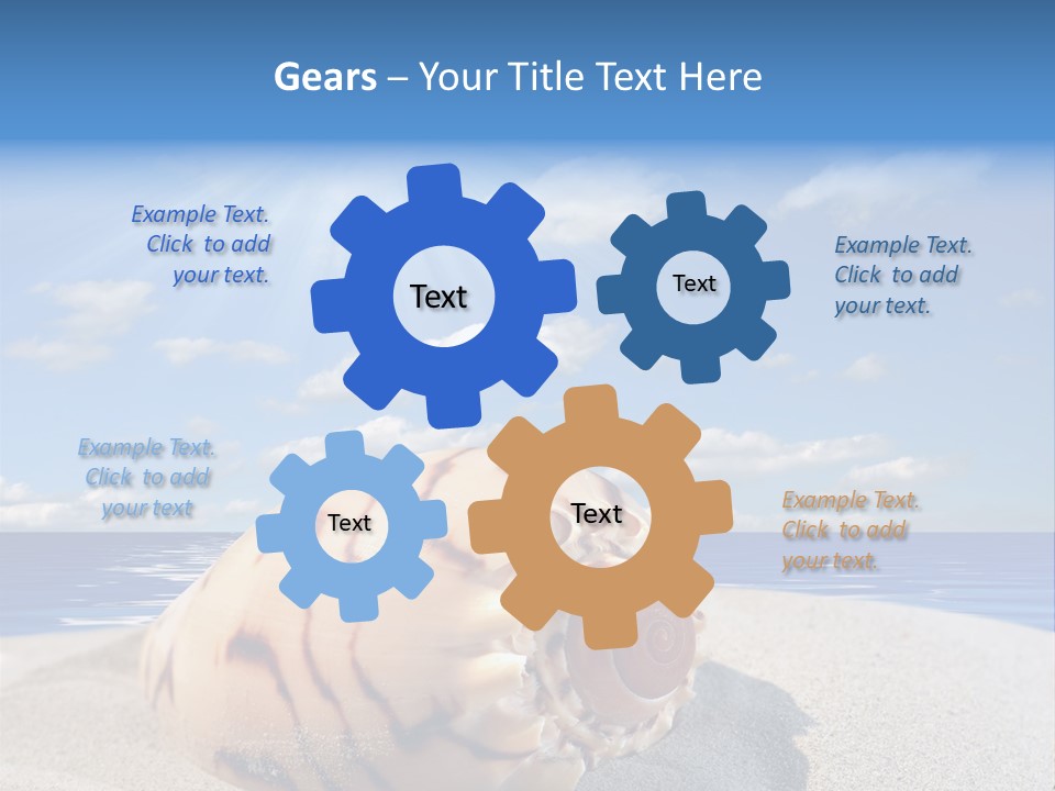 Holiday Tropical Shoreline PowerPoint Template