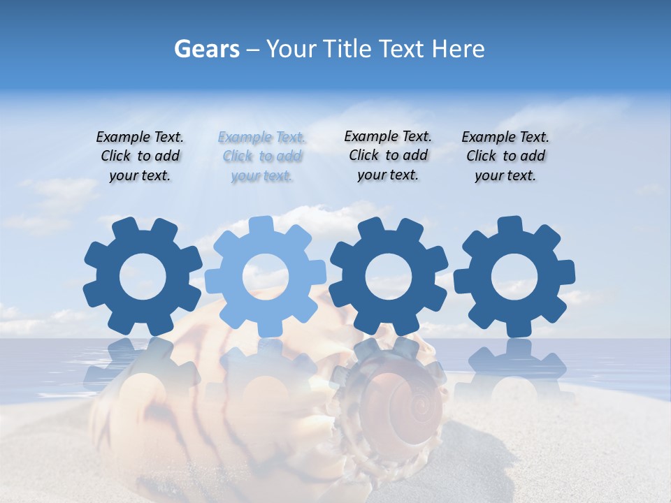 Holiday Tropical Shoreline PowerPoint Template