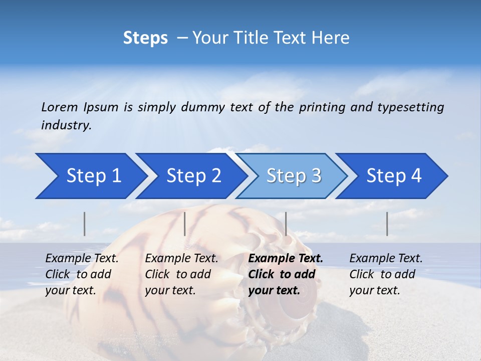 Holiday Tropical Shoreline PowerPoint Template