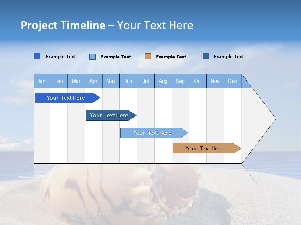 Holiday Tropical Shoreline PowerPoint Template