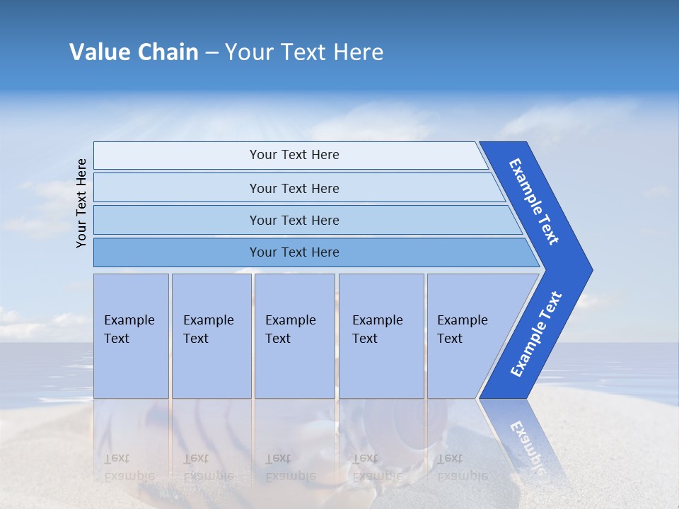 Holiday Tropical Shoreline PowerPoint Template