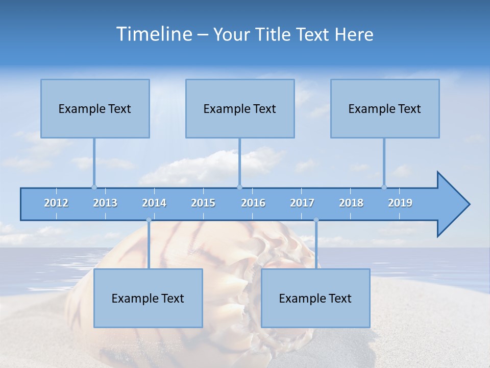 Holiday Tropical Shoreline PowerPoint Template
