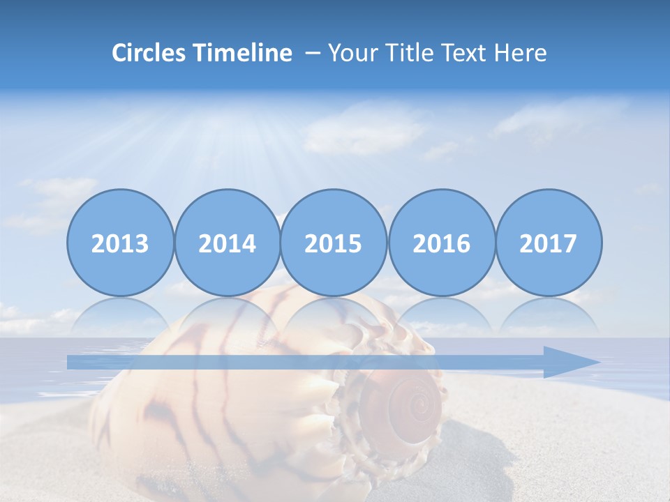 Holiday Tropical Shoreline PowerPoint Template