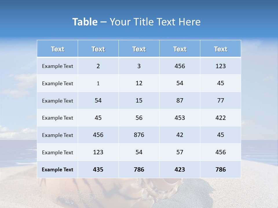 Holiday Tropical Shoreline PowerPoint Template