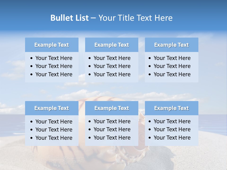 Holiday Tropical Shoreline PowerPoint Template