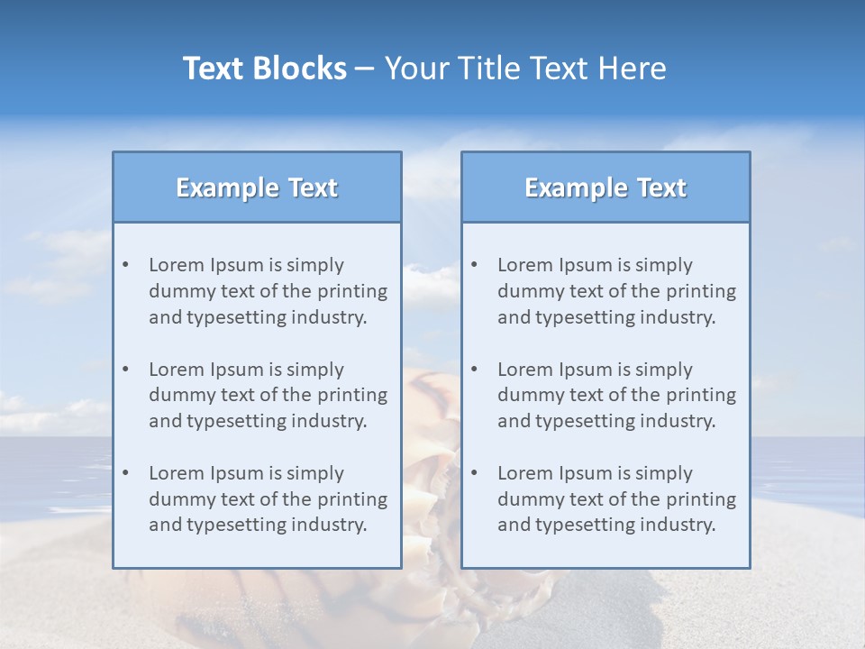 Holiday Tropical Shoreline PowerPoint Template