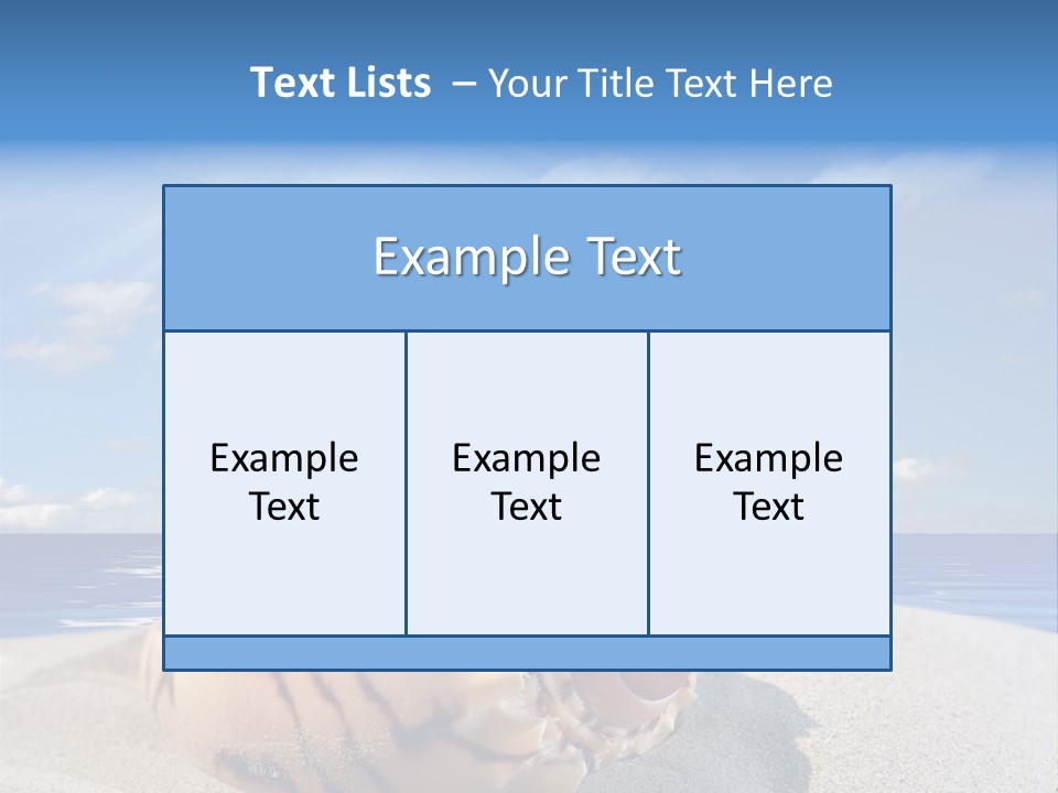 Holiday Tropical Shoreline PowerPoint Template