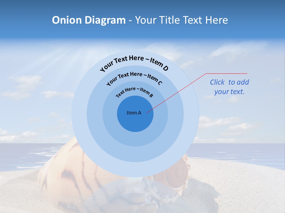 Holiday Tropical Shoreline PowerPoint Template