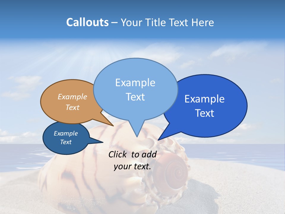 Holiday Tropical Shoreline PowerPoint Template