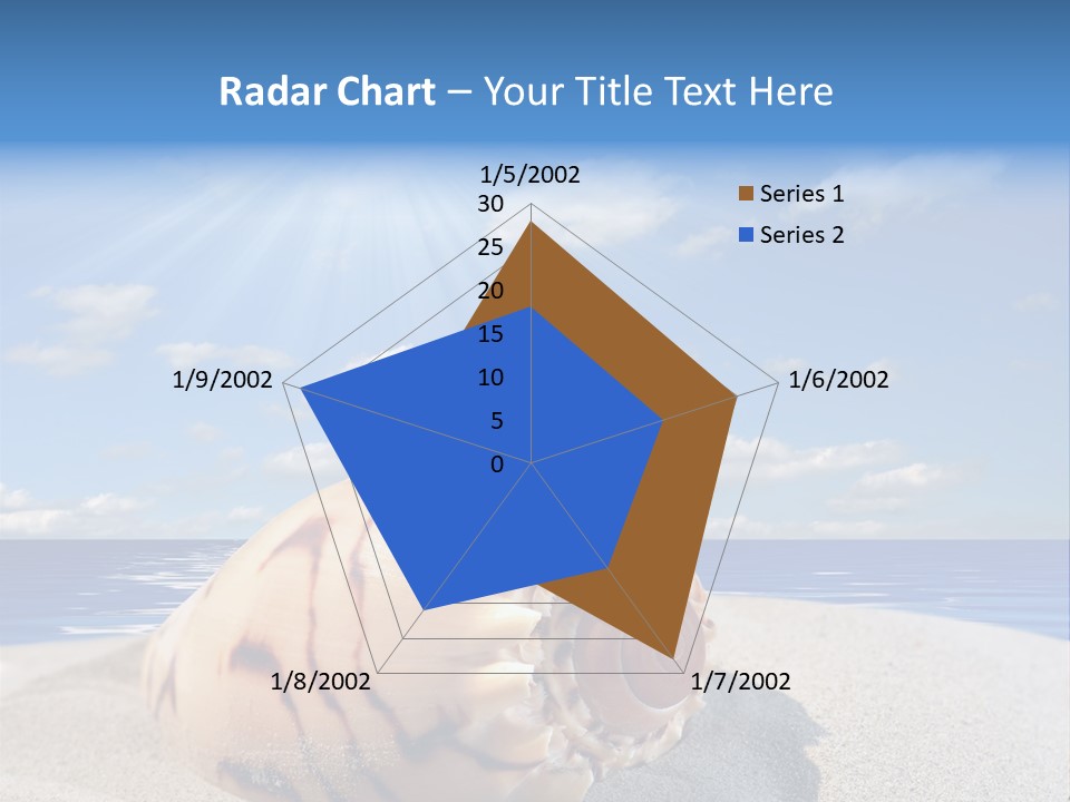 Holiday Tropical Shoreline PowerPoint Template