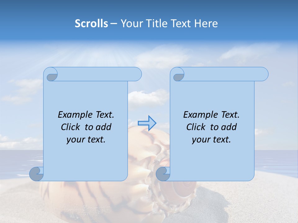 Holiday Tropical Shoreline PowerPoint Template