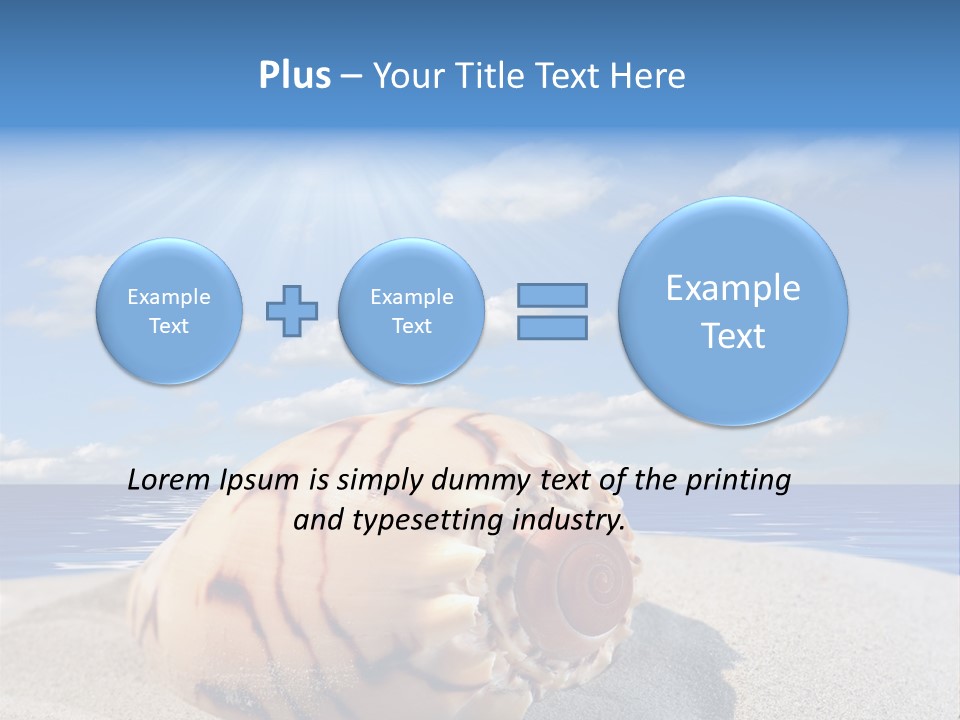Holiday Tropical Shoreline PowerPoint Template