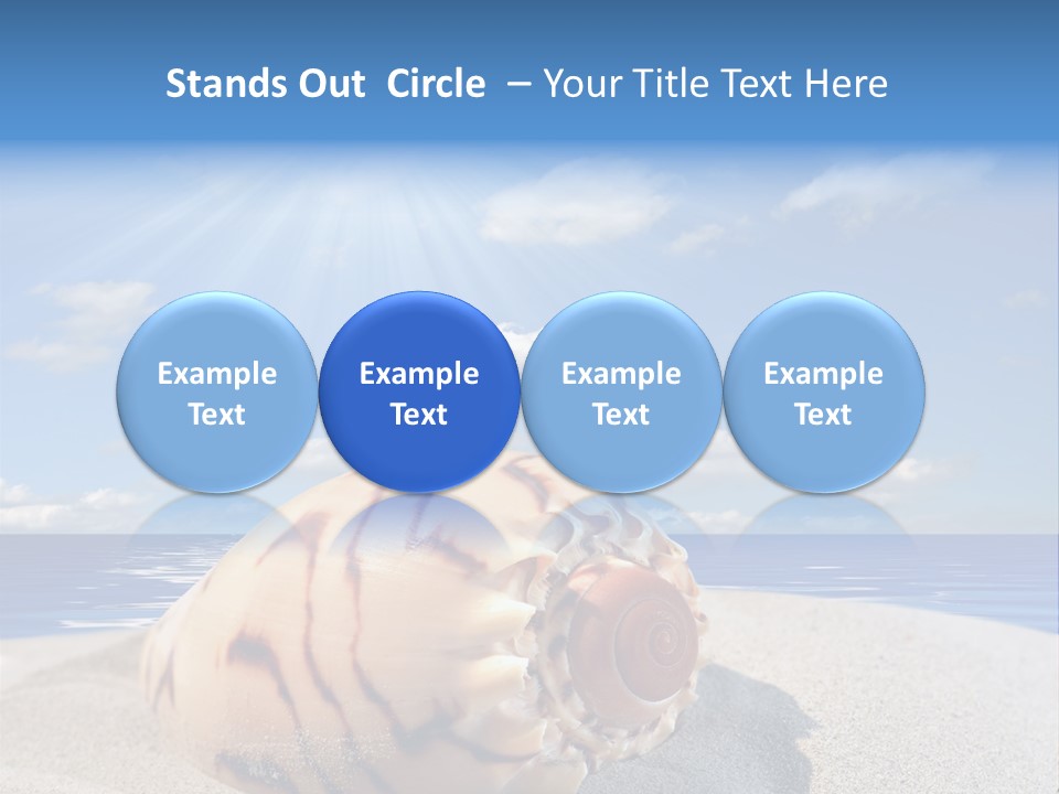 Holiday Tropical Shoreline PowerPoint Template