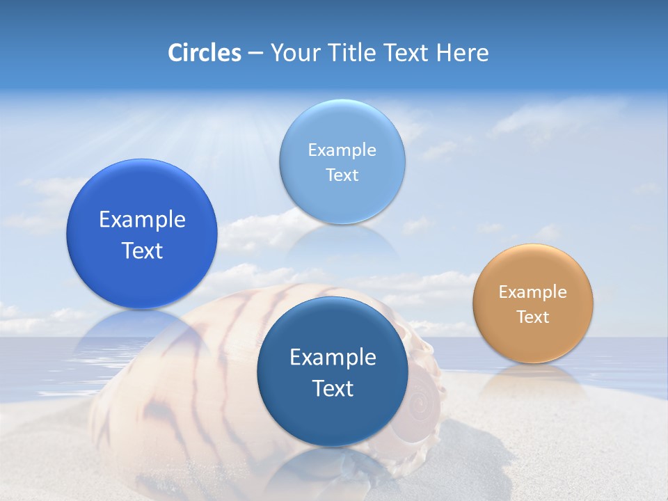 Holiday Tropical Shoreline PowerPoint Template