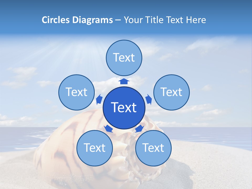 Holiday Tropical Shoreline PowerPoint Template