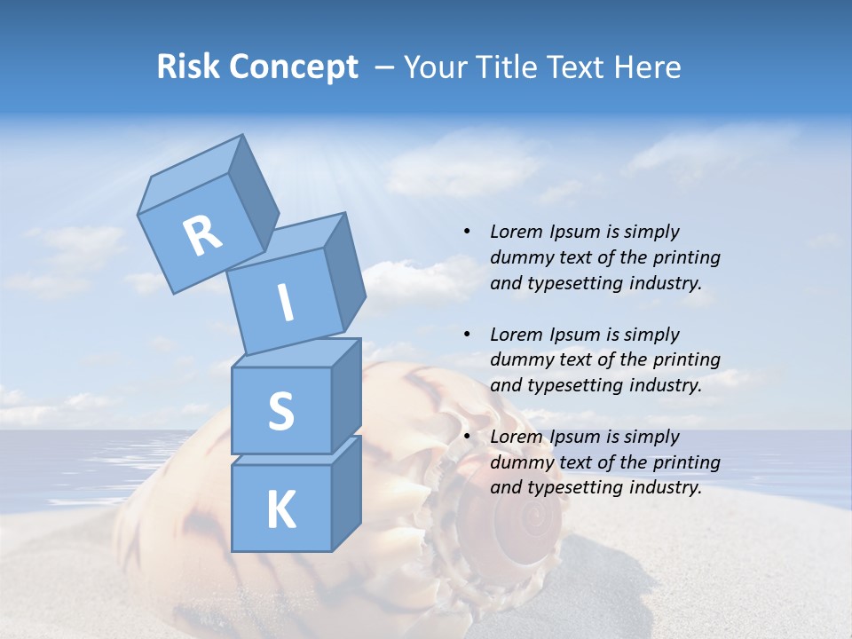 Holiday Tropical Shoreline PowerPoint Template