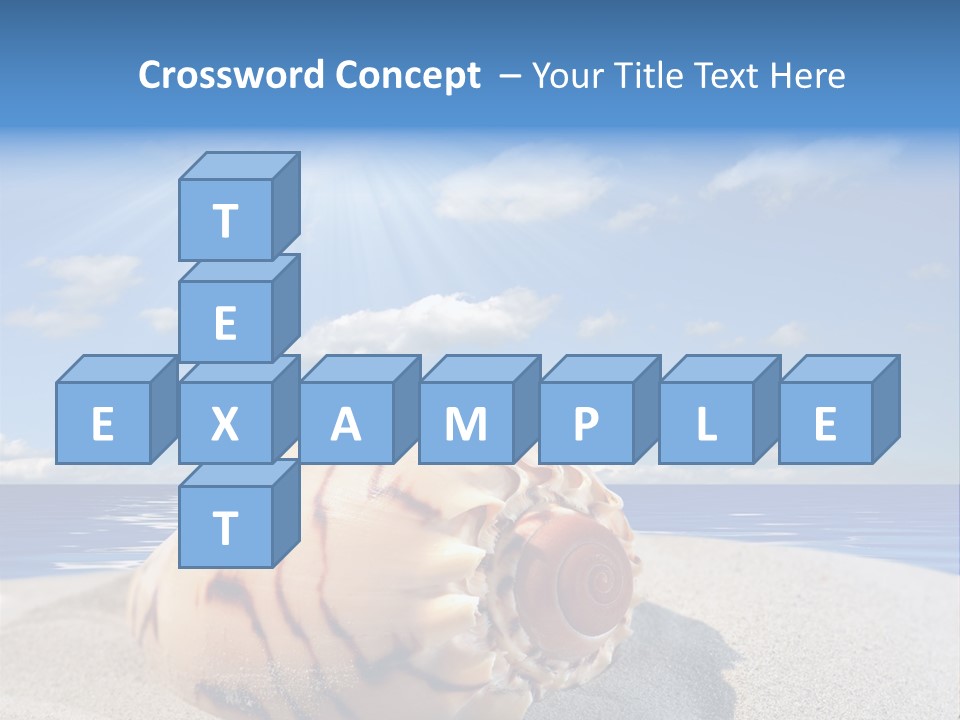 Holiday Tropical Shoreline PowerPoint Template