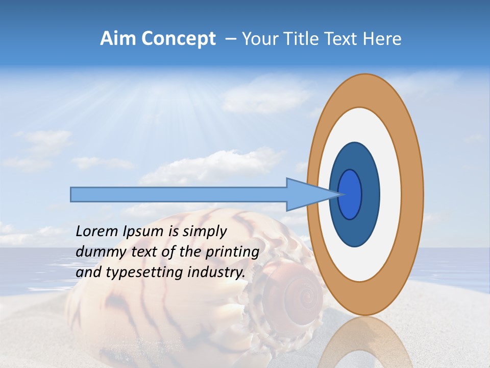 Holiday Tropical Shoreline PowerPoint Template