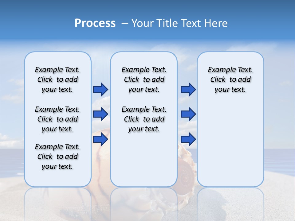Holiday Tropical Shoreline PowerPoint Template