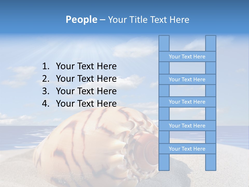 Holiday Tropical Shoreline PowerPoint Template