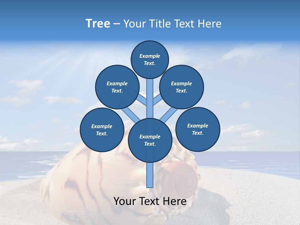 Holiday Tropical Shoreline PowerPoint Template