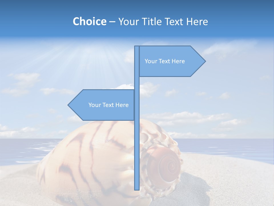 Holiday Tropical Shoreline PowerPoint Template