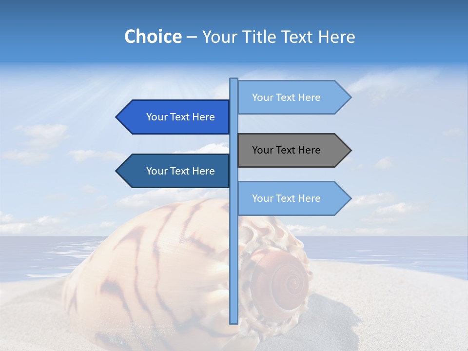 Holiday Tropical Shoreline PowerPoint Template