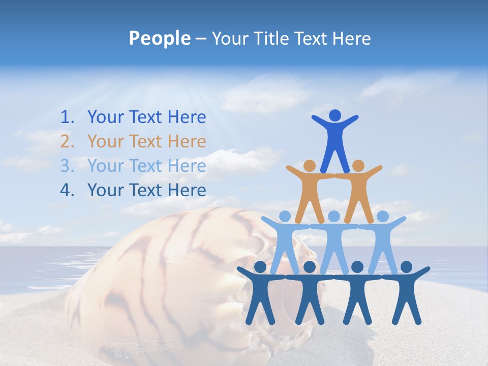 Holiday Tropical Shoreline PowerPoint Template