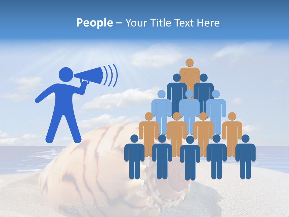 Holiday Tropical Shoreline PowerPoint Template