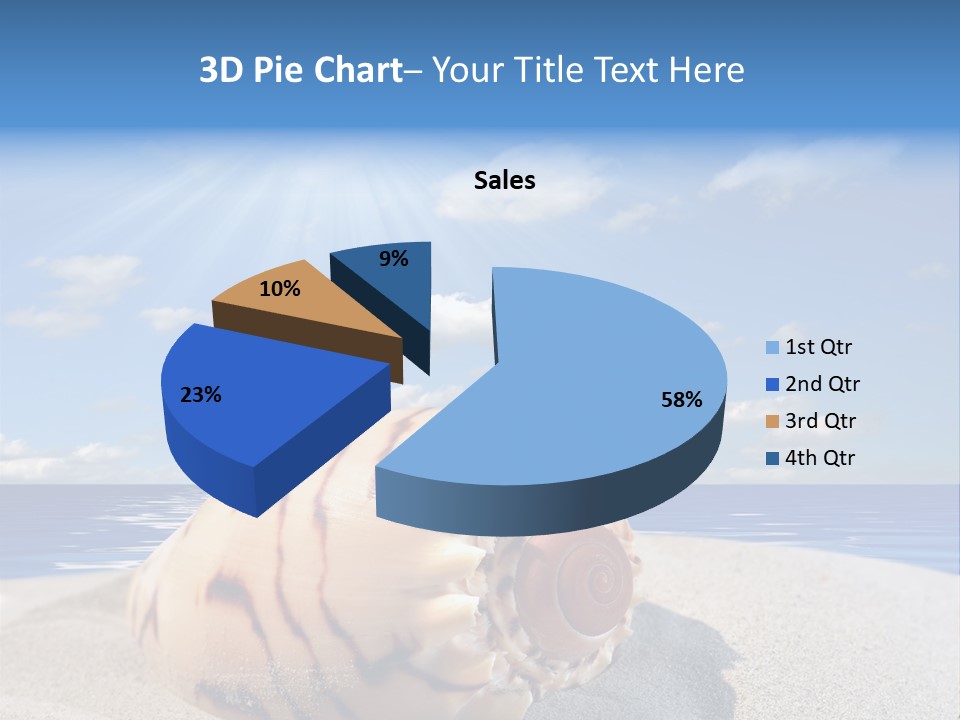Holiday Tropical Shoreline PowerPoint Template