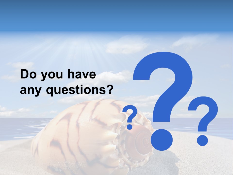 Holiday Tropical Shoreline PowerPoint Template