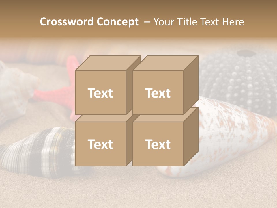 Sea Pattern Clam PowerPoint Template