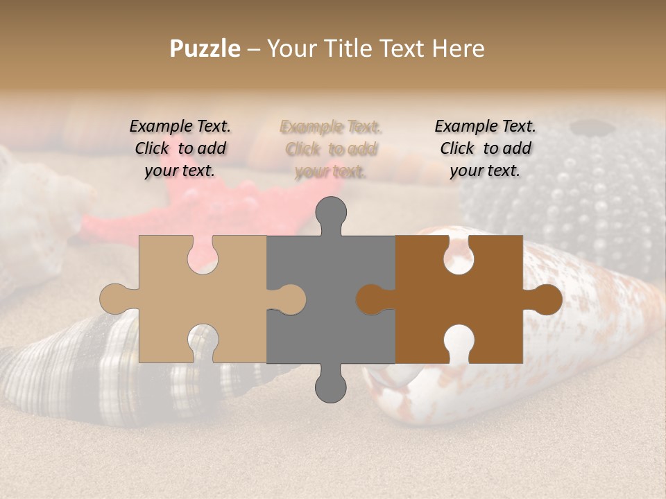 Sea Pattern Clam PowerPoint Template