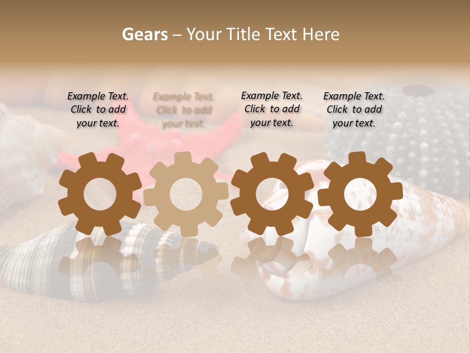 Sea Pattern Clam PowerPoint Template