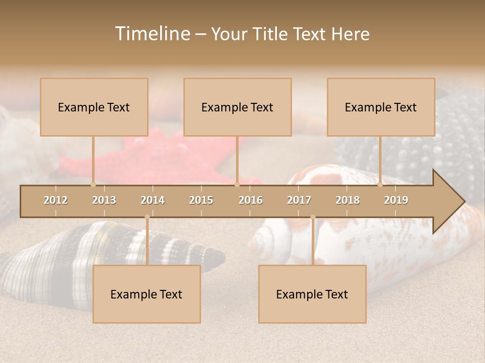 Sea Pattern Clam PowerPoint Template