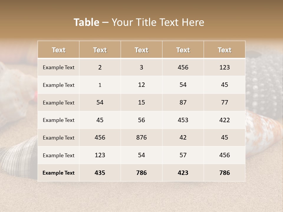 Sea Pattern Clam PowerPoint Template