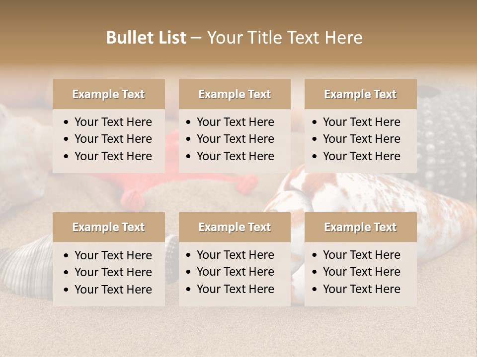 Sea Pattern Clam PowerPoint Template