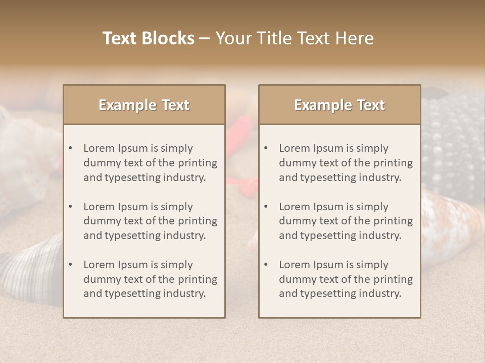 Sea Pattern Clam PowerPoint Template