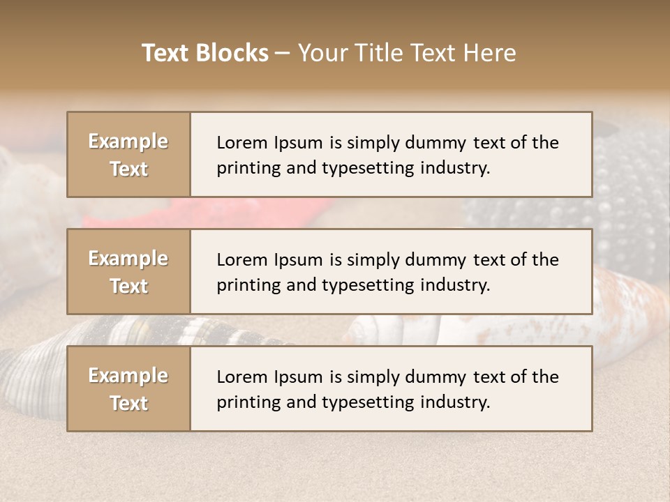 Sea Pattern Clam PowerPoint Template
