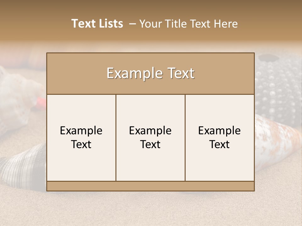Sea Pattern Clam PowerPoint Template